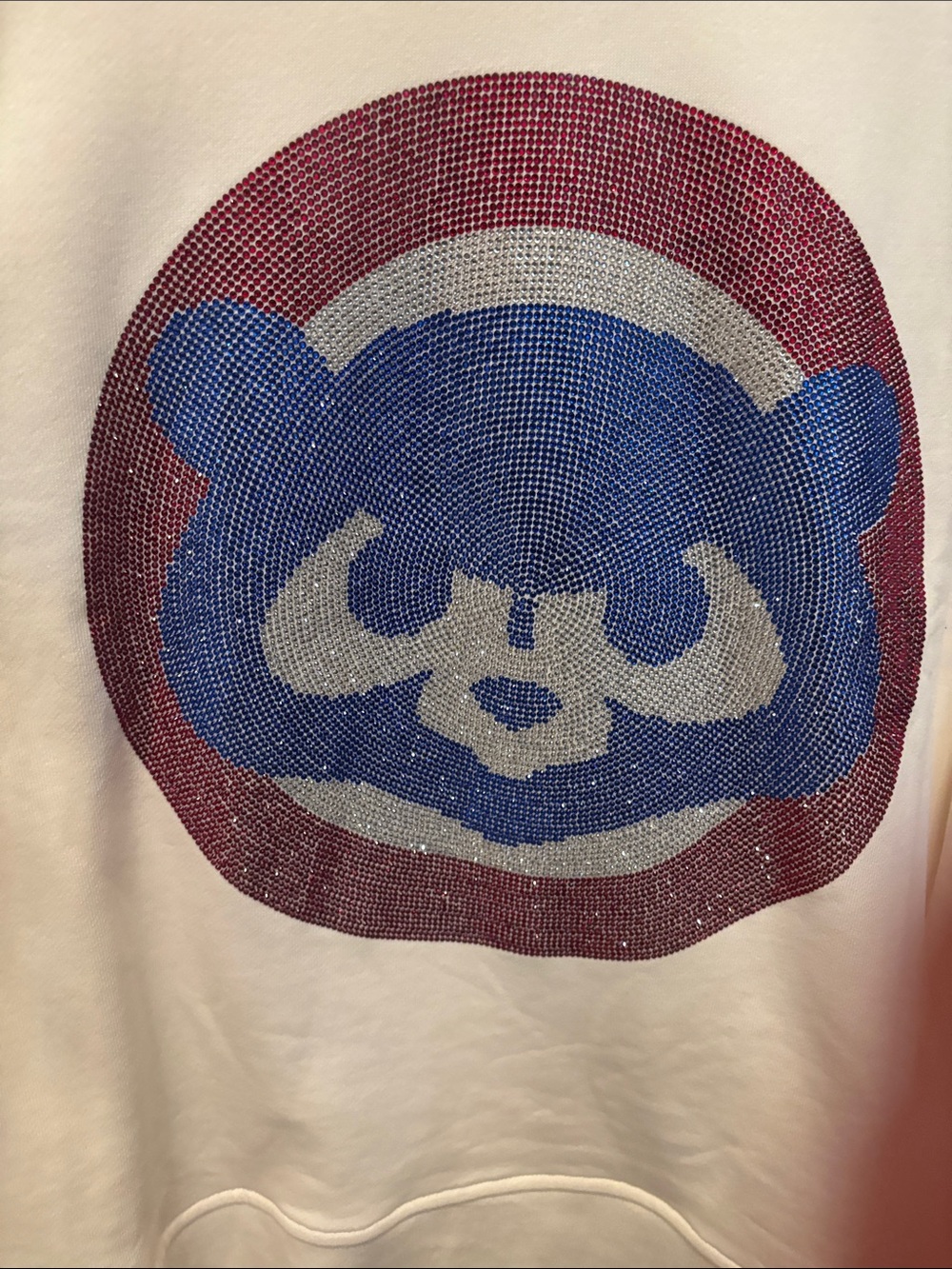 MLB Super Cute Crewneck with Cubs rhinestone graphic - Picture 5 of 6